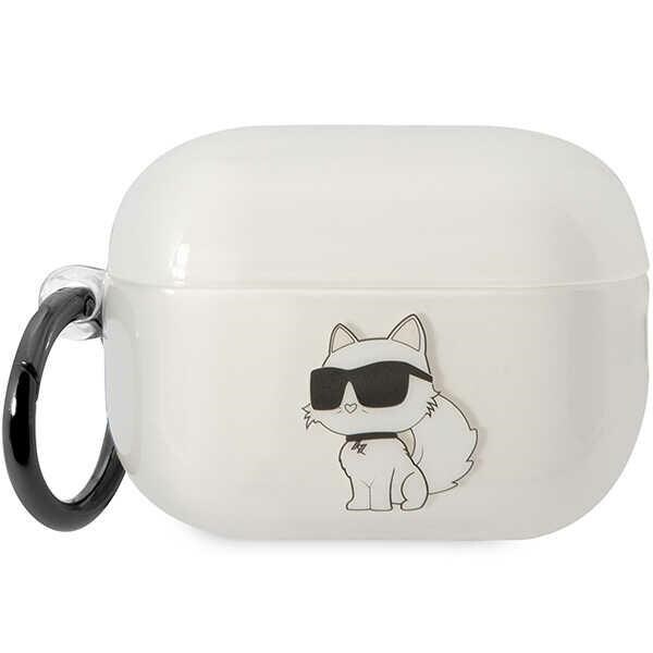 Karl Lagerfeld KLAP2HNCHTCT Airpods Pro 2 -suojus läpinäkyvä Ikonik Choupette -valikoima