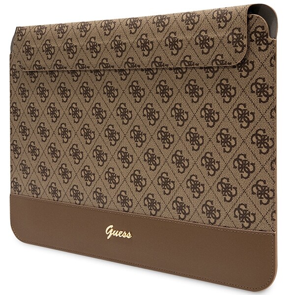 Guess 4G Stripe Metal Logo -kotelo 14" kannettavalle tietokoneelle - ruskea