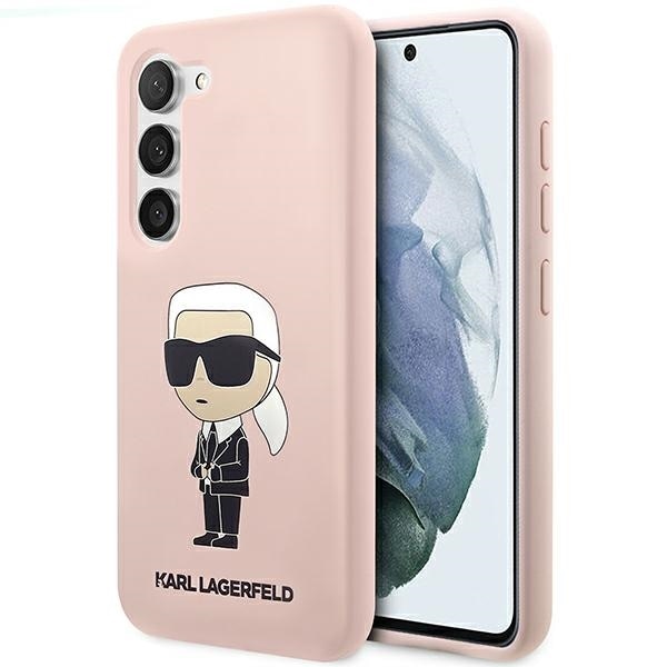 Karl Lagerfeld KLHCS23SSNIKBCP S23 S911 kovakotelo vaaleanpunainen/vaaleanpunainen Silikoni Ikonik