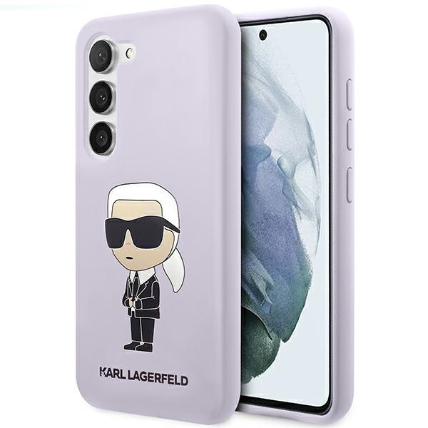 Karl Lagerfeld KLHCS23MSNIKBCU S23+ S916 violetti kovakotelo Silikoni Ikonik