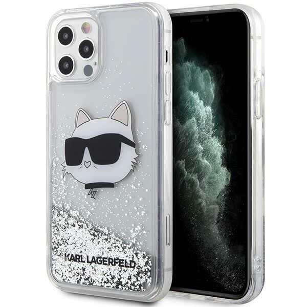 Karl Lagerfeld KLHCP12MLNHCCS iPhone 12/12 Pro 6.1" Glitter Choupette Hard Case Silver/Silver