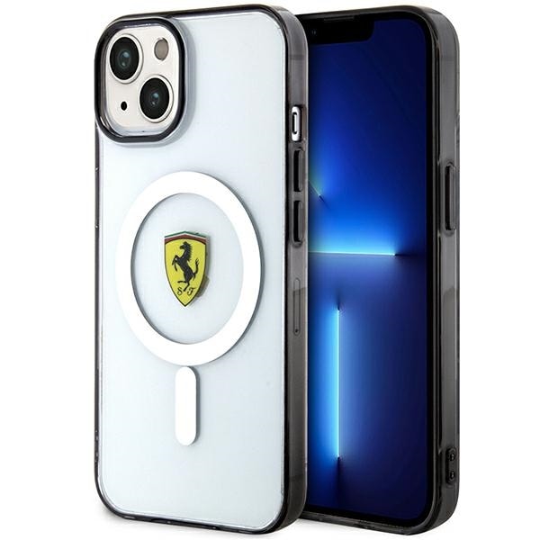 Ferrari FEHMP14SURKT iPhone 14 6,1" kirkas kovakotelo Outline MagSafe (magneettiturvakotelo)
