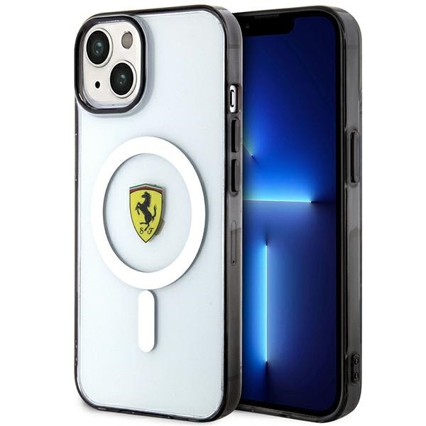 Ferrari FEHMP14MURKT iPhone 14 Plus 6.7" kirkas/läpinäkyvä kotelo Outline Magsafe