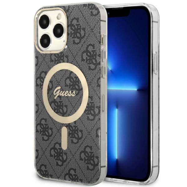 Guess GUHMP13XH4STK iPhone 13 Pro Max 6.7" musta/musta kovakotelo 4G MagSafe