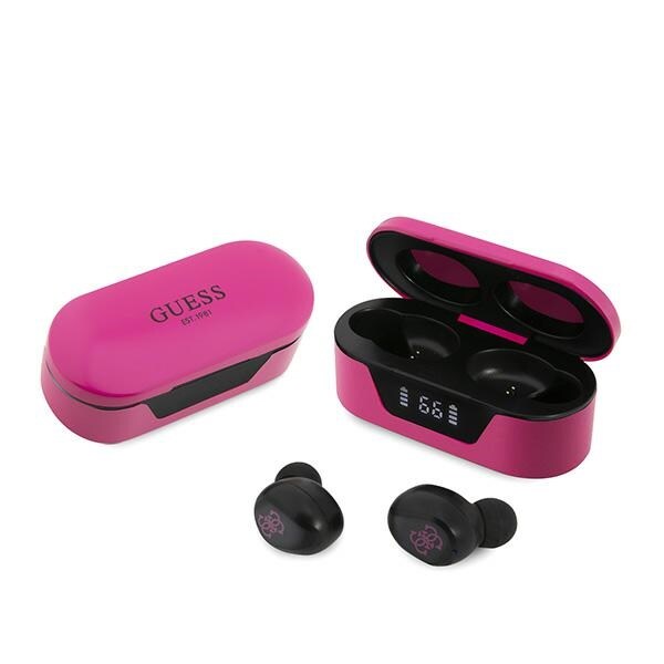 Guess GUTWST31EM TWS Bluetooth-kuulokkeet + magenta telakointiasema