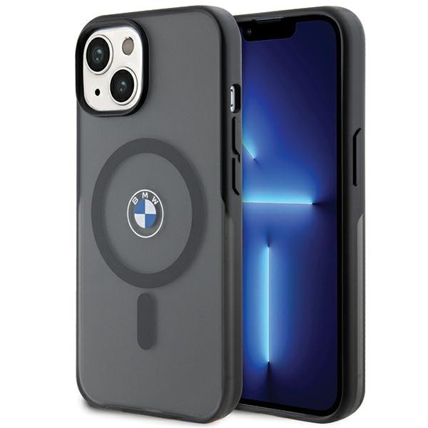 BMW IML Signature MagSafe -kotelo iPhone 15 Plus / 14 Plus - musta