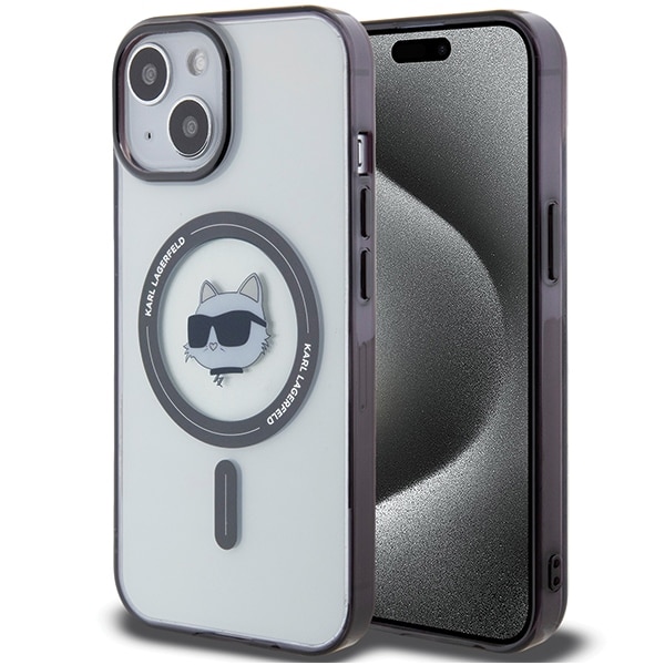 Karl Lagerfeld KLHMP15MHCHNOTK iPhone 15 Plus 6.7" iPhone Case IML Choupette’s Head MagSafe