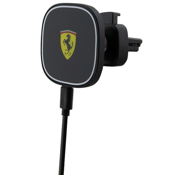 Ferrari kiva. induktio FECHMGLK 15W verkkoon musta/musta 2023 Collection MagSafe -mallisto
