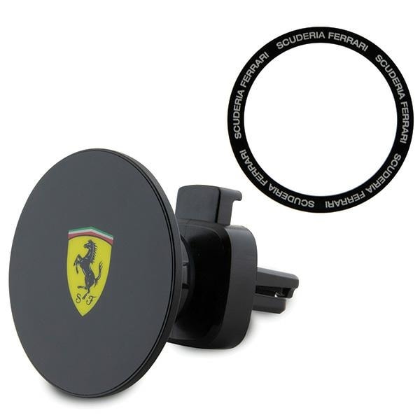 Ferrari FECHMMAK magneettinen pidike säleikölle musta/musta 2023 Collection MagSafe -mallisto