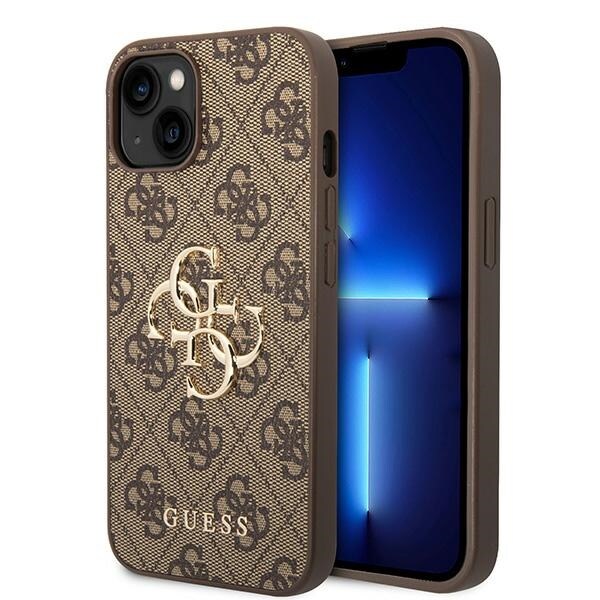 Guess GUHCP15S4GMGBR iPhone 15 6.1" ruskea/ruskea kovakotelo 4G Big Metal logo