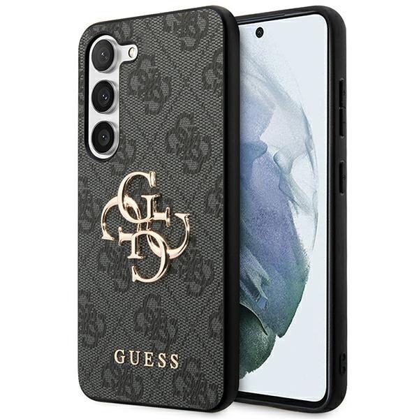 Guess 4G Big Metal Logo -kotelo Samsung Galaxy S24+:lle - musta