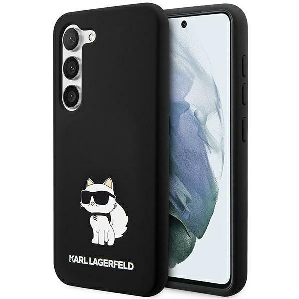Karl Lagerfeld Silikoni Choupette tapauksessa Samsung Galaxy S24+ - musta