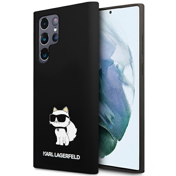 Karl Lagerfeld Silikoni Choupette tapauksessa Samsung Galaxy S24 Ultra - musta