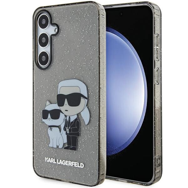 Karl Lagerfeld KLHCS24MHNKCTGK S24+ S926 musta/musta kovakotelo Glitter Karl&Choupette