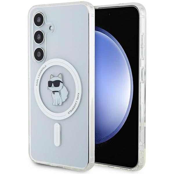 Karl Lagerfeld IML Choupette MagSafe tapauksessa Samsung Galaxy S24 - läpinäkyvä