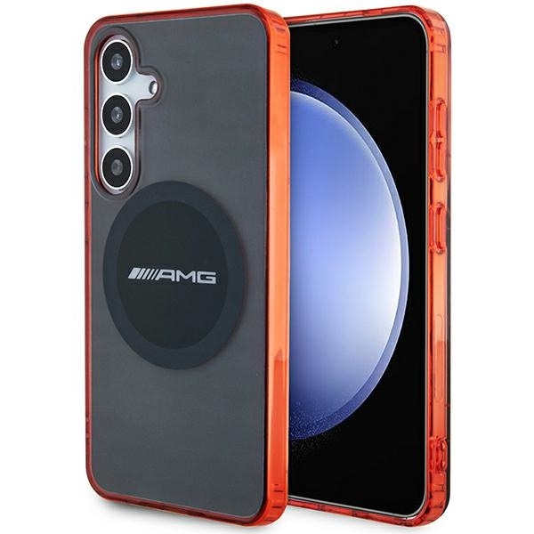 AMG läpinäkyvä kaksivärinen MagSafe kotelo Samsung Galaxy S24 - musta