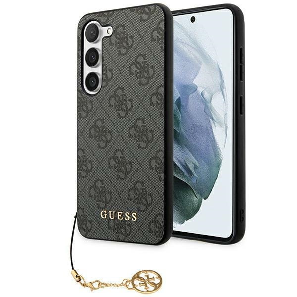 Guess 4G Charms Collection -kotelo Samsung Galaxy A35:lle - musta