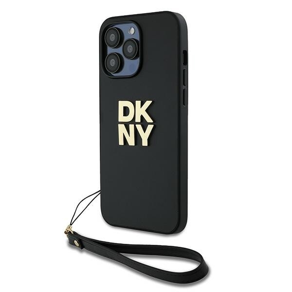 DKNY rannehihna Stock Logo tapauksessa iPhone 14 Pro Max - musta