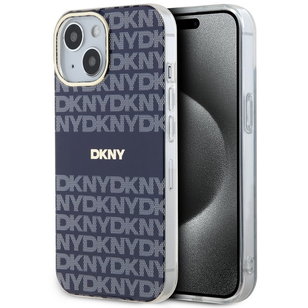 DKNY IML Mono & Stripe MagSafe tapauksessa iPhone 15 / 14 / 13 - sininen