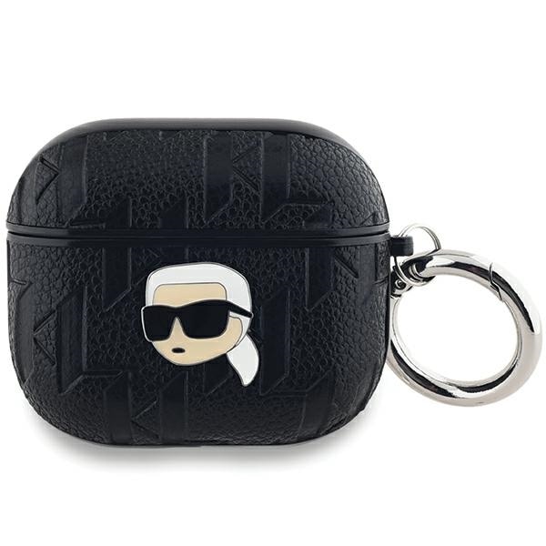 Karl Lagerfeld Monogram Karl Head -kotelo AirPods 3:lle - musta