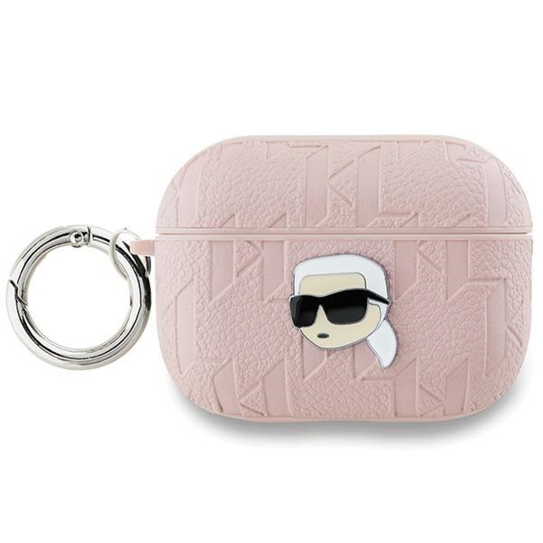 Karl Lagerfeld Monogram Karl Head -kotelo AirPods Pro 2 - vaaleanpunainen