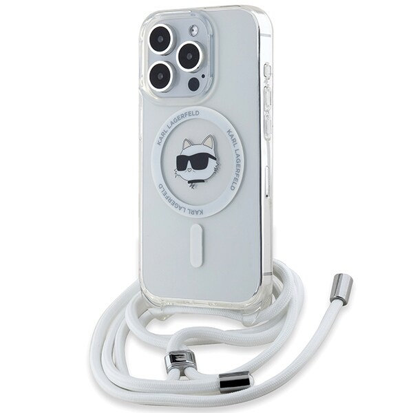 Karl Lagerfeld IML Choupette Head & Cord MagSafe kotelo iPhone 14 Pro - läpinäkyvä - läpinäkyvä