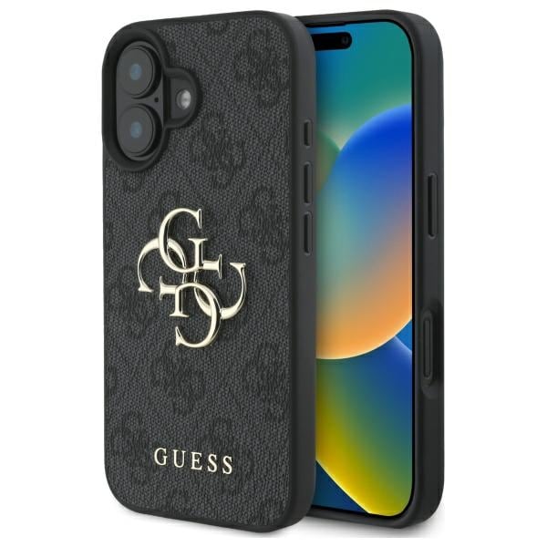 Guess 4G Big Logo iPhone 16 Plus kotelo - musta
