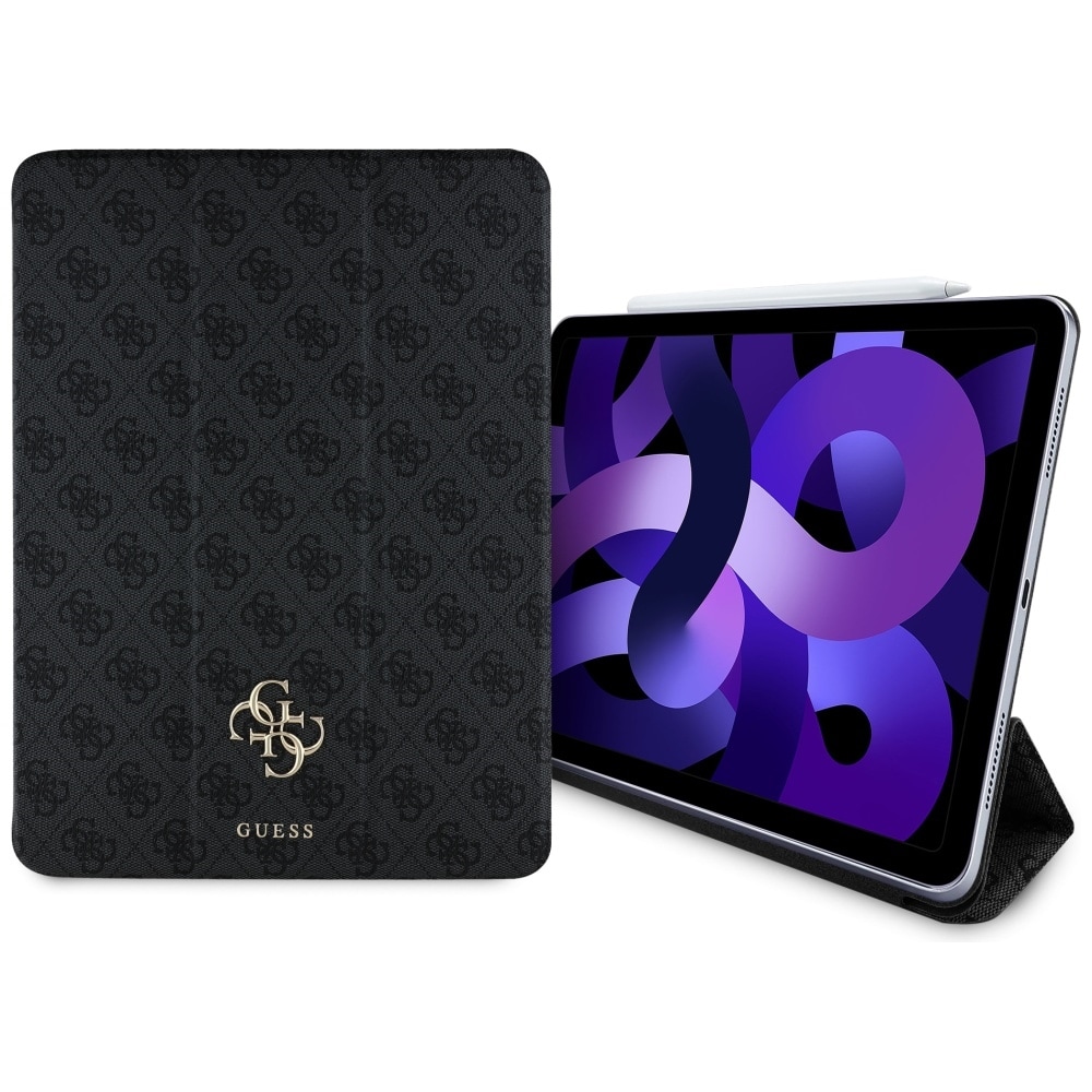 Guess GUFC13RM24PS4SGK iPad Air 13" 2024 musta/musta Magneettinen 4G Iso logo