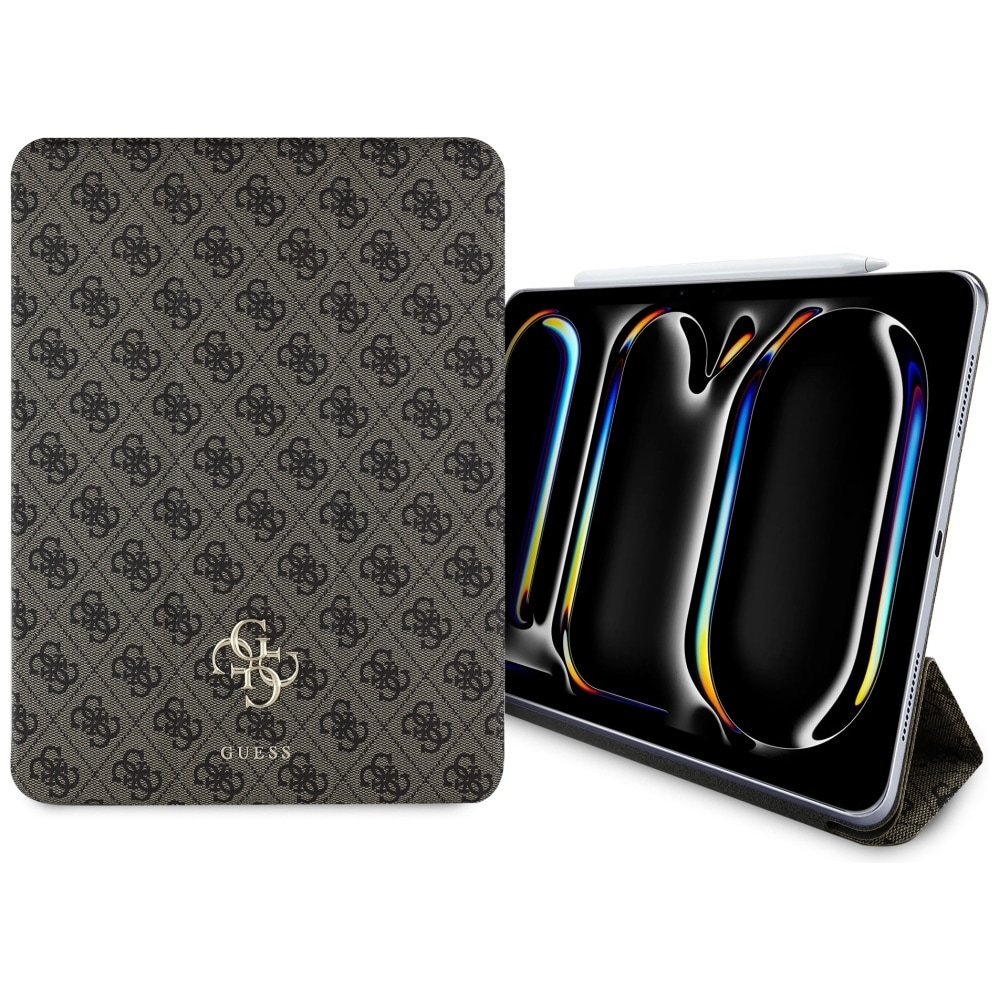 Guess GUFC13PM24PS4SGW iPad Pro 13" 2024 ruskea magneettinen 4G Big Logo, suuri logo