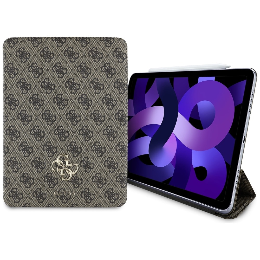 Guess GUFC11RM24PS4SGW iPad Air 11" 2024 ruskea/ruskea Magneettinen 4G Iso logo