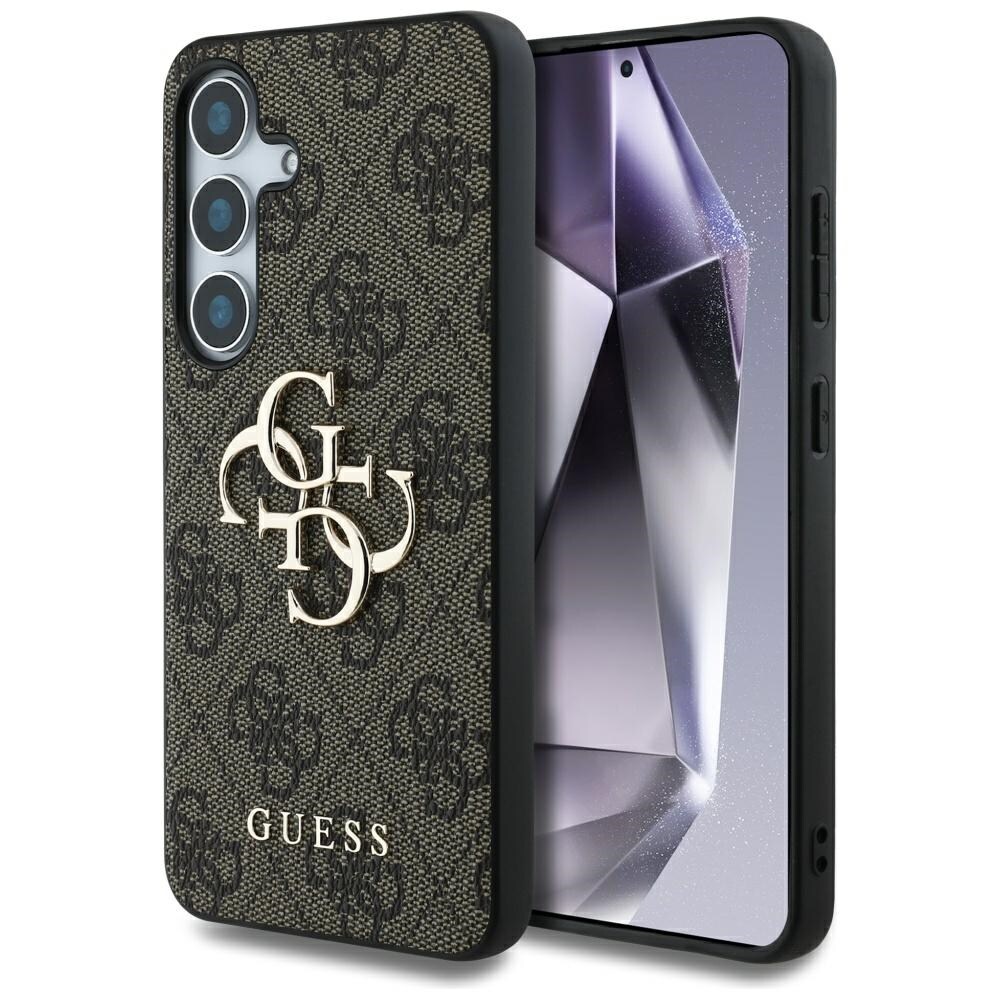 Guess Iso 4G-logo Classic Logo kotelo Samsung Galaxy S25 ruskea