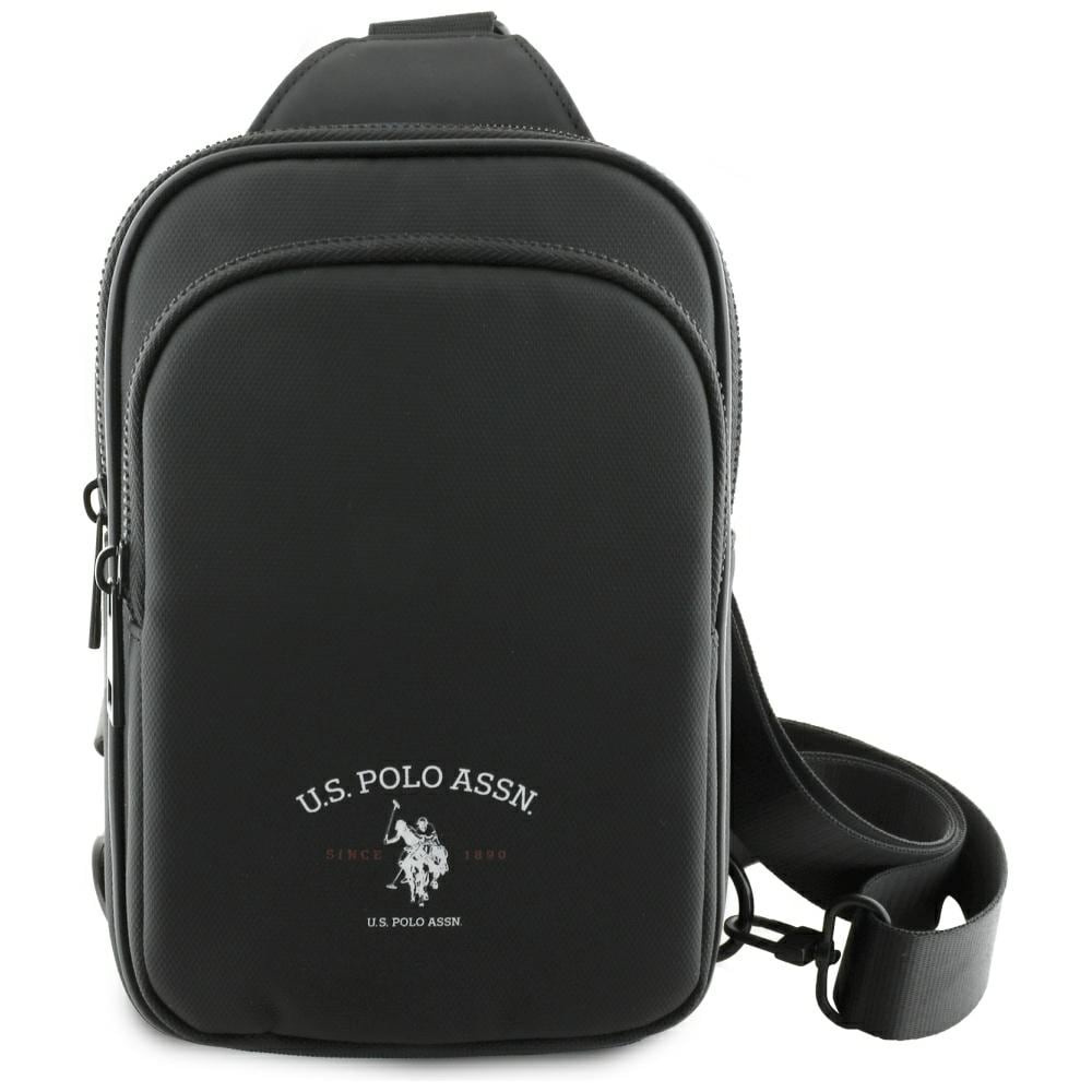 US Polo Petit Pique Pique Crossbody Arch puhelin laukku musta