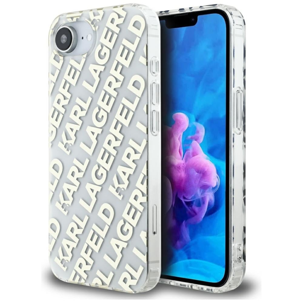 Karl Lagerfeld IML Toista logo iPhone 16e Case - Kultainen