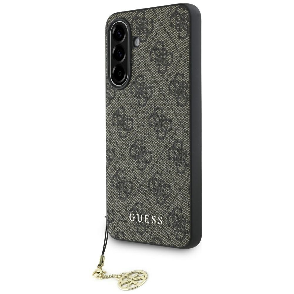 Guess 4G Charms Collection -kotelo Samsung Galaxy A56:lle - ruskea