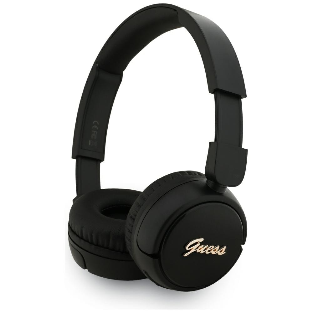 Guess Metalli Logo Script Over-Ear kuulokkeet - Musta