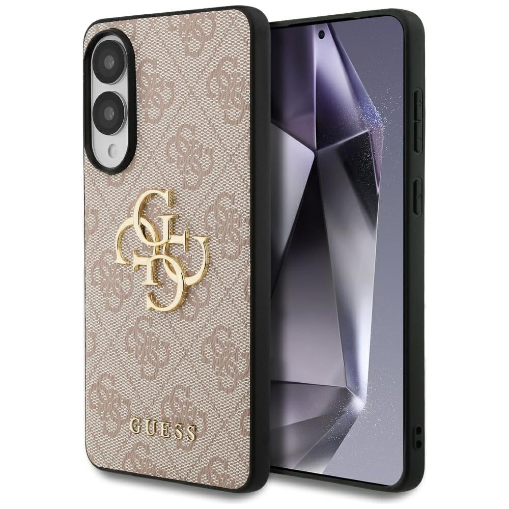 Guess Iso 4G-logo Classic Logo kotelo Samsung Galaxy S25 Edge - vaaleanpunainen