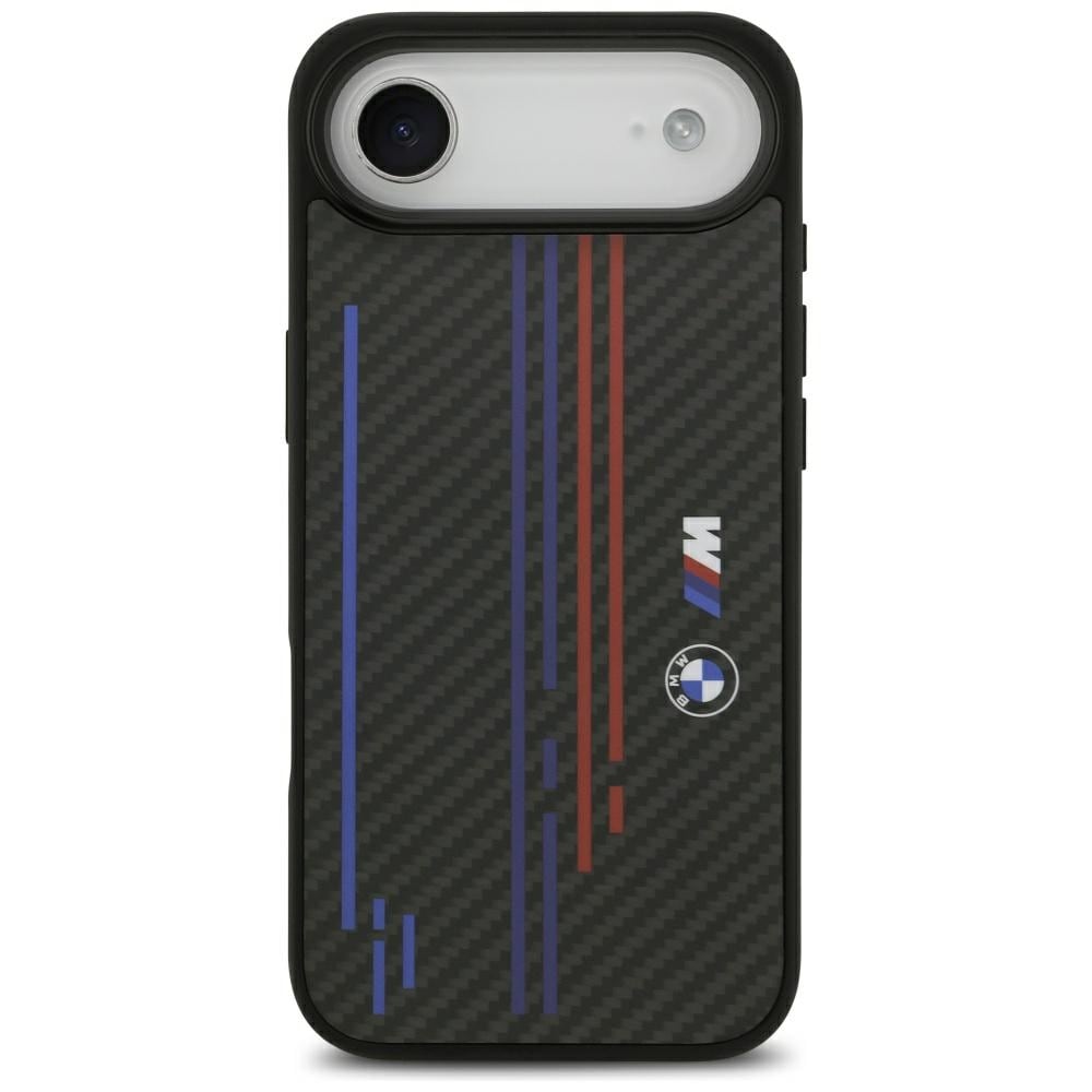 BMW M Kevlar Lines & Logo MagSafe Case for iPhone Air - musta