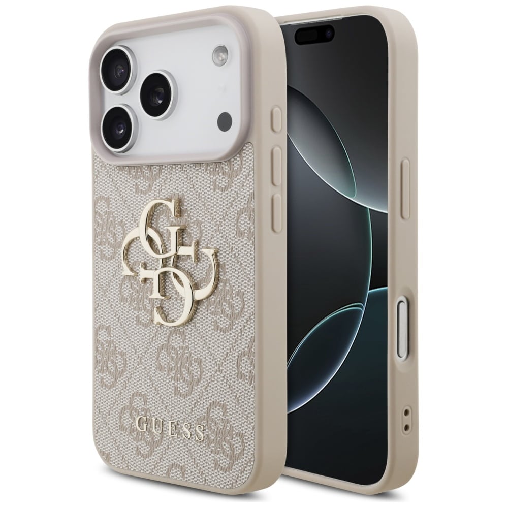 Guess 4G Big Logo Case for iPhone 17 Pro - vaaleanpunainen