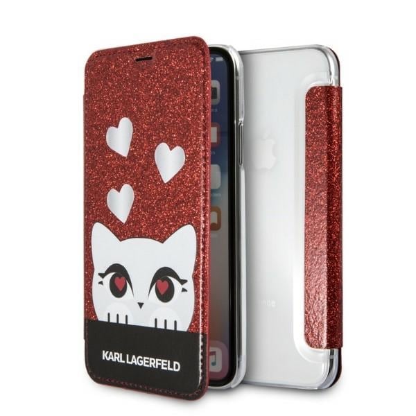 Karl Lagerfeld Valentine iPhone X/XS Kotelo - punainen