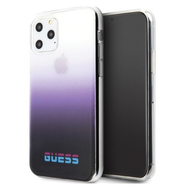 Guess GUHCN65DGCPI iPhone 11 Pro Max violetti/gradientti violetti kova kotelo Kaliforniasta