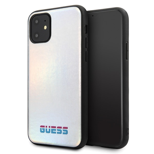 Guess GUHCN65BLD iPhone 11 Pro Max hopea/hopea kova kotelo Iridescent (väriltään)