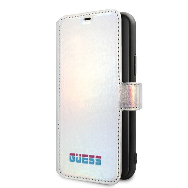 Guess GUFLBKN65BLD iPhone 11 Pro Max hopea/hopea kirja Iridescent