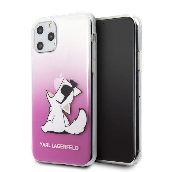Karl Lagerfeld Choupette Fun iPhone 11 Pro Case - vaaleanpunainen