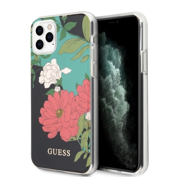 Guess GUHCN58IMLFL01 iPhone 11 Pro musta/musta N°1 Kukkamallisto