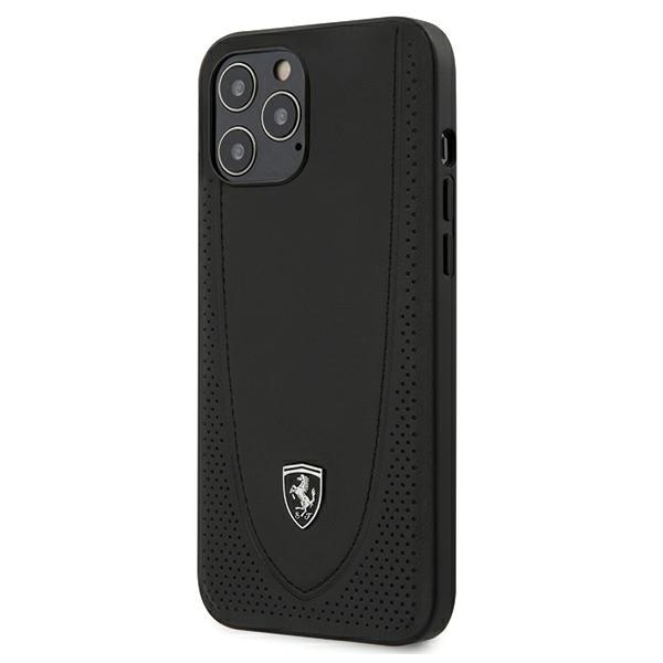 Ferrari FEOGOHCP12LBK iPhone 12 Pro Max 6.7" musta kovakotelo Off Track Perforoitu