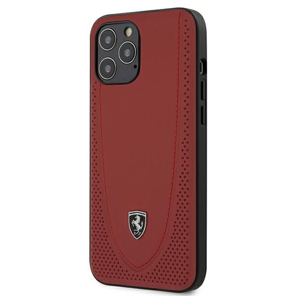 Ferrari FEOGOHCP12LRE iPhone 12 Pro Max 6.7" punainen kovakotelo Off Track Perforated