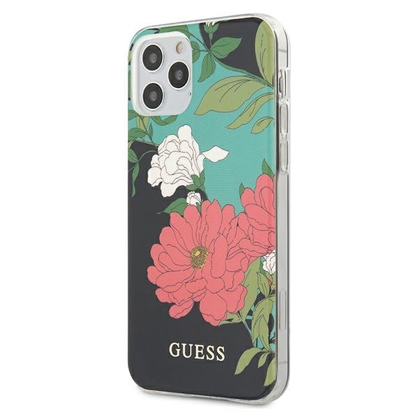 Guess GUHCP12LIMLFL01 iPhone 12 Pro Max 6.7" musta/musta N°1 Kukkakokoelma