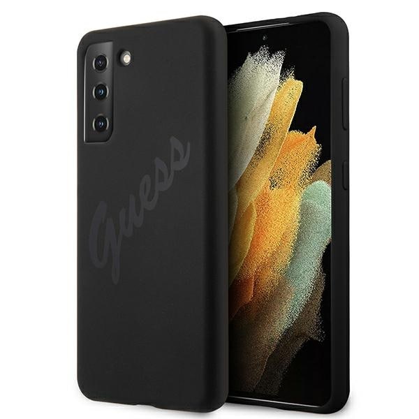 Guess GUHCS21MLSVSBK S21+ G996 musta/musta kovakotelo Script Vintage