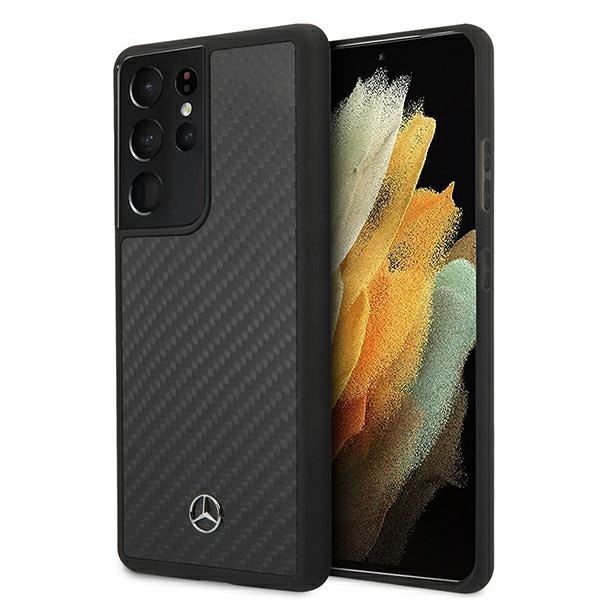 Mercedes Dynamic Line kotelo Samsung Galaxy S21 Ultra - mustalle - musta