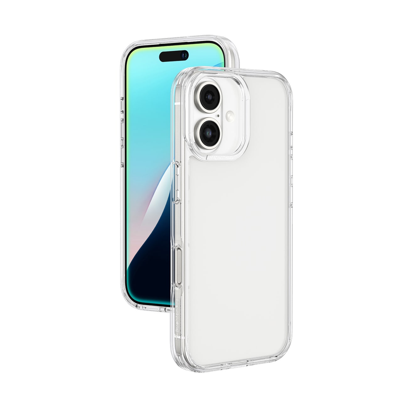 AmazingThing Minimal Case for iPhone 16 Plus Silikoni Case - läpinäkyvä